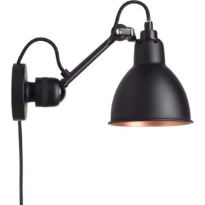 Lampe Gras - 304CA Væglampe Sort/Sort/Kobber