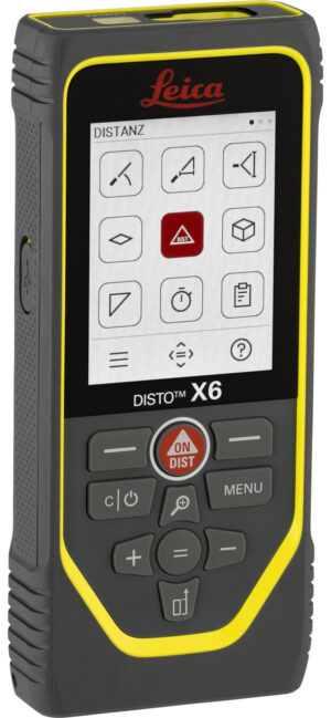 Leica DISTO X6 P2P Afstandsmåler Sæt med Tripod - 2,8", 0,05-200m, Bluetooth, Genopladelig - USB-C
