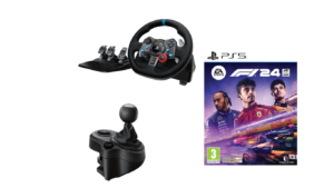 Logitech - G29 Driving Force PS3/PS4/PS5 + Driving Force Shifter With F1 24 For PS5 - Bundle