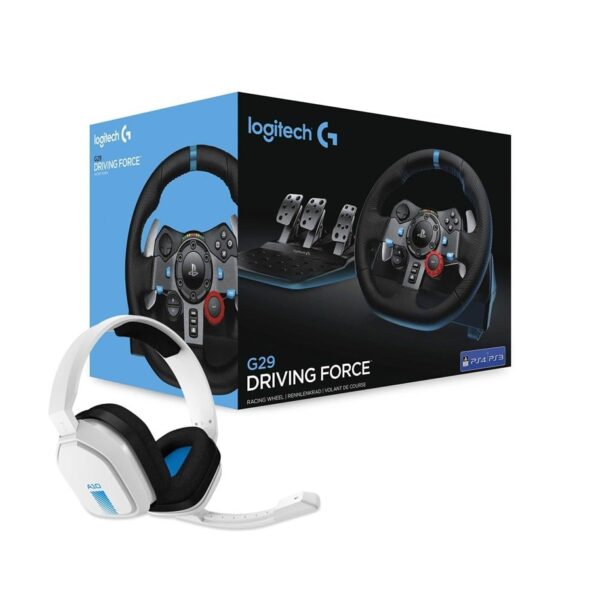 Logitech G29 Driving Force Rat og pedalsæt Sony PlayStation 3/4/5 og Astro A10 headset