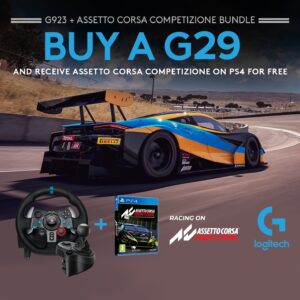 Logitech G29 Driving Force inkl shifter + Assetto Corsa Competizione - PlayStation 4 Spil bundle