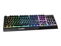 MSI Vigor GK30 Tastatur Mecha-membran 6 zone RGB Kabling Tysk