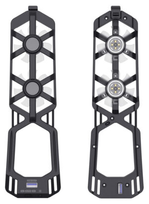 Maxx Tech PS5 Slim RGB Køleventilator - 3 Hastigheder