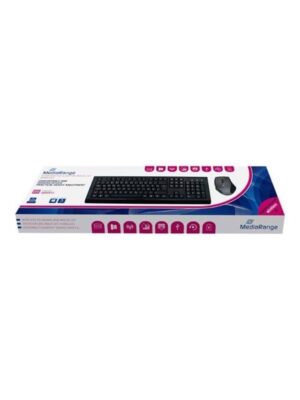 MediaRange MROS104 - Tastatur & Mus sæt - Sort