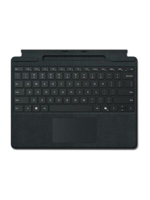 Microsoft Surface Pro Keyboard - keyboard - with trackpad accelerometer Surface Slim Pen 2 storage and charging tray - QWERTY - Netherlands - black Input Device - Tastatur - Hollandsk - Sort