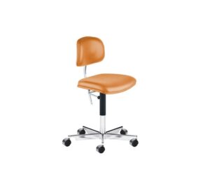 Montana Kevi 2534U Fuldpolstret Kontorstol SH: 40-53 cm - Copenhagen Cognac Læder/Aluminium