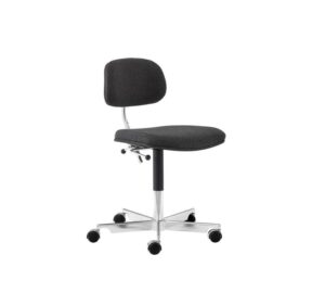 Montana Kevi 2534U Fuldpolstret Kontorstol SH: 40-53 cm - Re-wool 198/Blankpoleret Aluminium