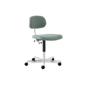 Montana Kevi 2534U Fuldpolstret Kontorstol SH: 40-53 cm - Re-wool 858/Blankpoleret Stel