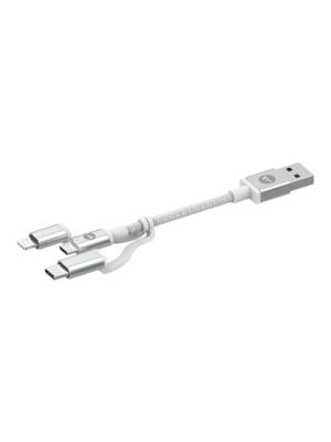 Mophie USB-A to 3in1- 1M- White