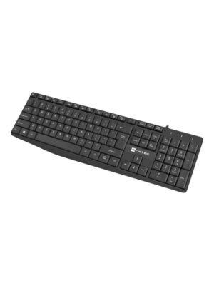 Natec Nautilus - keyboard - QWERTY - US - black - Tastatur - Amerikansk engelsk - Sort