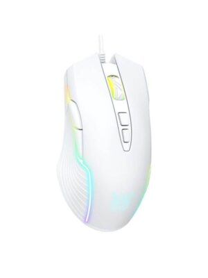 ONIKUMA CW905 Wired - Gaming Mus - Optisk - 7 knapper - Hvid med RGB-LED lys