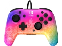 PDP REMATCH Wired Controller: Star Spectrum Til Nintendo Switch, Nintendo Switch - OLED-model, Gamepad, Nintendo Switch, Nintendo Switch Lite, Nintendo Switch OLED, D-måtte, Hjemknap, Analog/digital, Ledningsført, USB