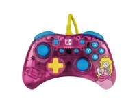 PDP Rock Candy: Bubblegum Peach, Gamepad, Nintendo Switch, Nintendo Switch Lite, Nintendo Switch OLED, D-måtte, Knappen Menu, Analog/digital, Ledning