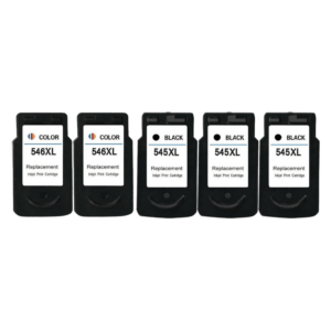 Pakke sæt Canon PG-545 / CL-546 3 Sort, 2 farver alternativ 68 ml