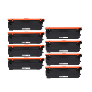 Pakke sæt HP 212A 2x4 farver BK-C-M-Y alternativ 38.000 sider