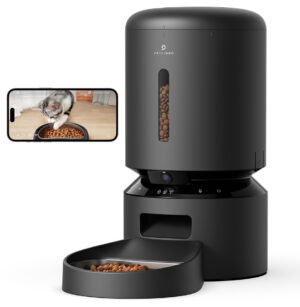 PetLibro Automatisk Foderautomat til Katte med Kamera - 5L, 145°, Night Vision - Sort