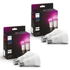 Philips Hue - 2x 2Pack E27 - White&Color Ambiance - Bundle
