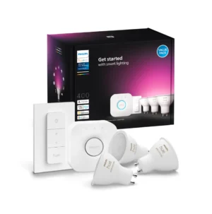 Philips Hue GU10 Startsæt | White & Color Ambiance | Bridge + Switch | 400lm | 4,2W