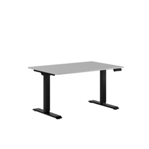 Premium Hæve/Sænkebord m/2 motorer 120x80cm - Grå-sort
