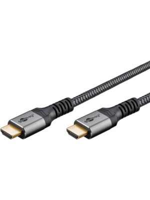 Pro HDMI 2.1 Sleeved - Skærmkabel - 5m - Sort