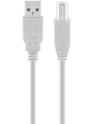 Pro USB-A USB-B 2.0 - 1.8m - Grå