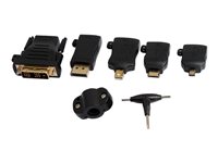 Prokord Videoadapter-kit DisplayPort / HDMI / DVI Sort
