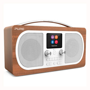 Pure Evoke H6 bærbar DAB+ radio (m/hank) Valnød