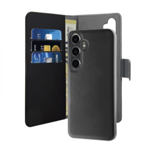 Puro Samsung Galaxy S24 Wallet, Detachable, Black Mobilcover