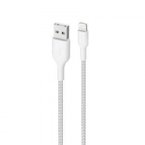 Puro Usb-c Lightning Fabric Cable Kevlar 1.2m, White Kabel