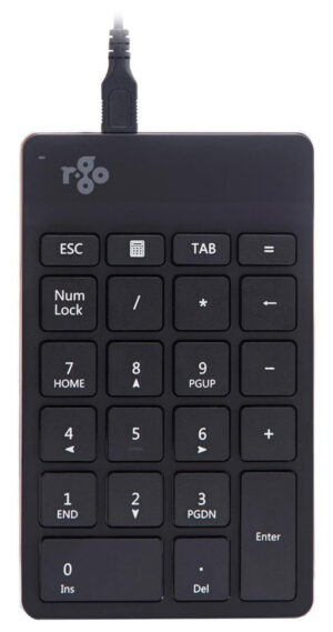 R-Go Numpad Break numerisk tastatur - USB, Sort