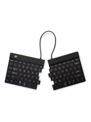 R-Go Tools R-Go Split Break - keyboard - with integrated break indicator - QWERTY - US - black - Tastatur - Amerikansk engelsk - Sort