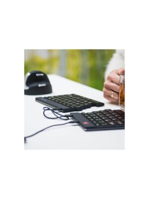 R-Go Tools R-Go Split - keyboard - QWERTY - Italian - black - Tastatur - Italiensk - Sort