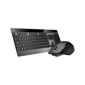 RAPOO 9900M Multi-Mode Trådløs Keyboard/Mus Nordisk Layout, sort Tastatur og mus