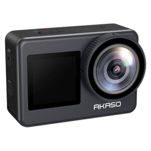 REFURBISHED - AKASO Brave 7 dobbeltskærm 4K/30fps action kamera, IPX8 vandtæt