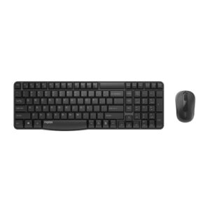 Rapoo RAPOO Tastatur/Mus Sæt X1800S Trådløs 2.4GHz Sort 6940056184238 Modsvarer: N/A