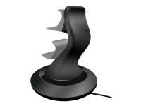 SPEEDLINK SL-4511-BK TWINDOCK - Opladningsstander + AC-strømadapter - 2 output-stikforbindelser - sort - for Sony PlayStation 4