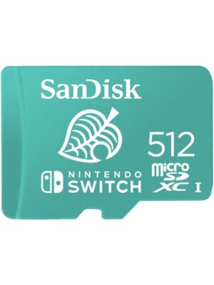 SanDisk Nintendo Switch microSD - 100MB/s - 512GB - Animal Crossing edition
