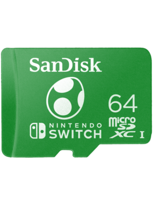 SanDisk Nintendo Switch microSD - 100MB/s - 64GB - Yoshi edition