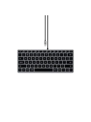 Satechi Slim W1 Backlit (US English Layout) - Tastatur - Amerikansk engelsk - Sort