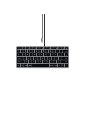 Satechi Slim W1 Backlit (US English Layout) - Tastatur - Amerikansk engelsk - Sort