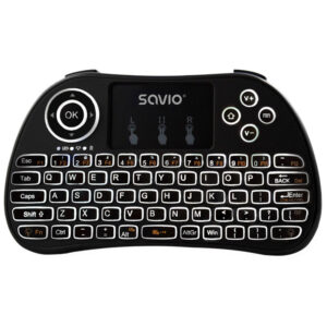 Savio KW-02 Trådløs Tastatur/Fjernbetjening t/Smart TV