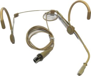 Scanmic HS8013-C4 Headset med Mipro 4pol Mini XLR stik (Nyre) - Beige