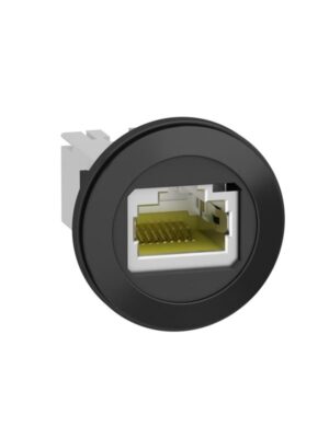 Schneider Electric Harmony rj45 udtag til montage i ø22 mm. hul for ethernet, hun/hun stik på begge sider