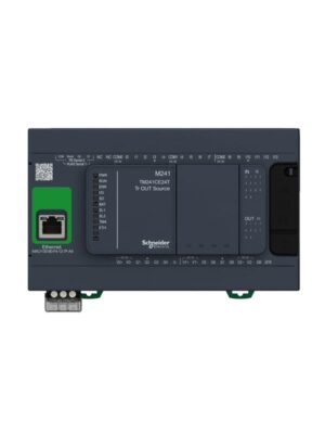 Schneider Electric TM241 PLC Kommunikation Ethernet, WEB server & Modbus, Indgange 14, Udgange 10 PNP, forsyning 24 VDC