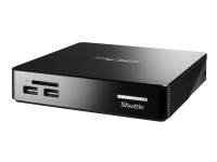 Shuttle XPC nano NS02AV2 - Android PC - mini PC 1 RK3368 op til - RAM 2 GB - flash - eMMC 16 GB - PowerVR SGX6110 - Gigabit Ethernet - Android 8.1 (Oreo) - skærm: ingen - sort