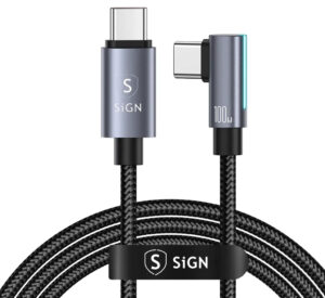 SiGN - Opladerkabel USB-C (100W), 1.2m - Sort