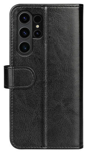 SiGN Samsung Galaxy S24 Plus mobilcover - Kunstlæder sort (Plads til 3 kort)