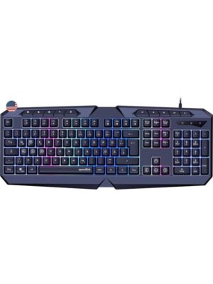 Speed-Link LUDICIUM RGB Rainbow - Gaming Tastatur - Amerikansk engelsk - Sort