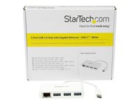 StarTech.com 3 Port USB C Hub w/ – USB Type C to 3 x USB-A – Multi Port USB 3.0 Hub for MacBook Pro (HB30C3A1GEA) Hub 3 porte USB