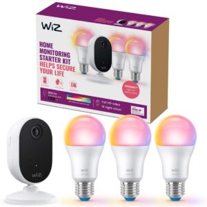 Startsæt Overvågning og belysning Kamera + 3x Smart LED E27 Farve